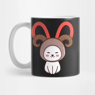 Aries Zodiac Cat Mug